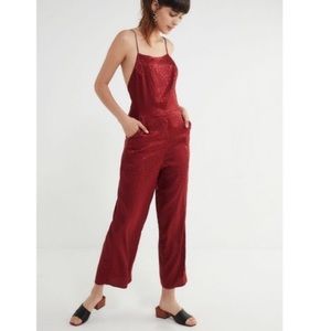 Urban Outfitters Lily Leopard Lace-Up Jumpsuit 4